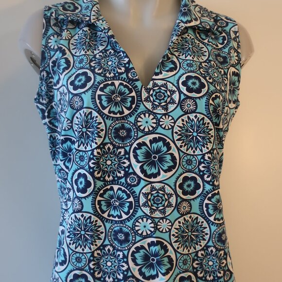 Womens Shag Boutique Blue, Turg Sleeveless Dress 6 - Picture 6 of 10